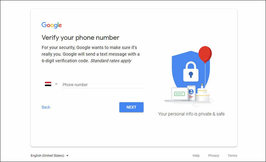 اضافة رقم الهاتف