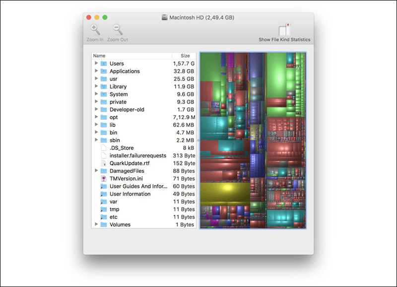 برنامج Disk Inventory X