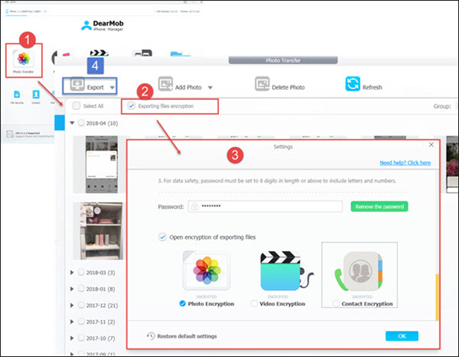 تشفير الملفات بواسطة برنامج DearMob