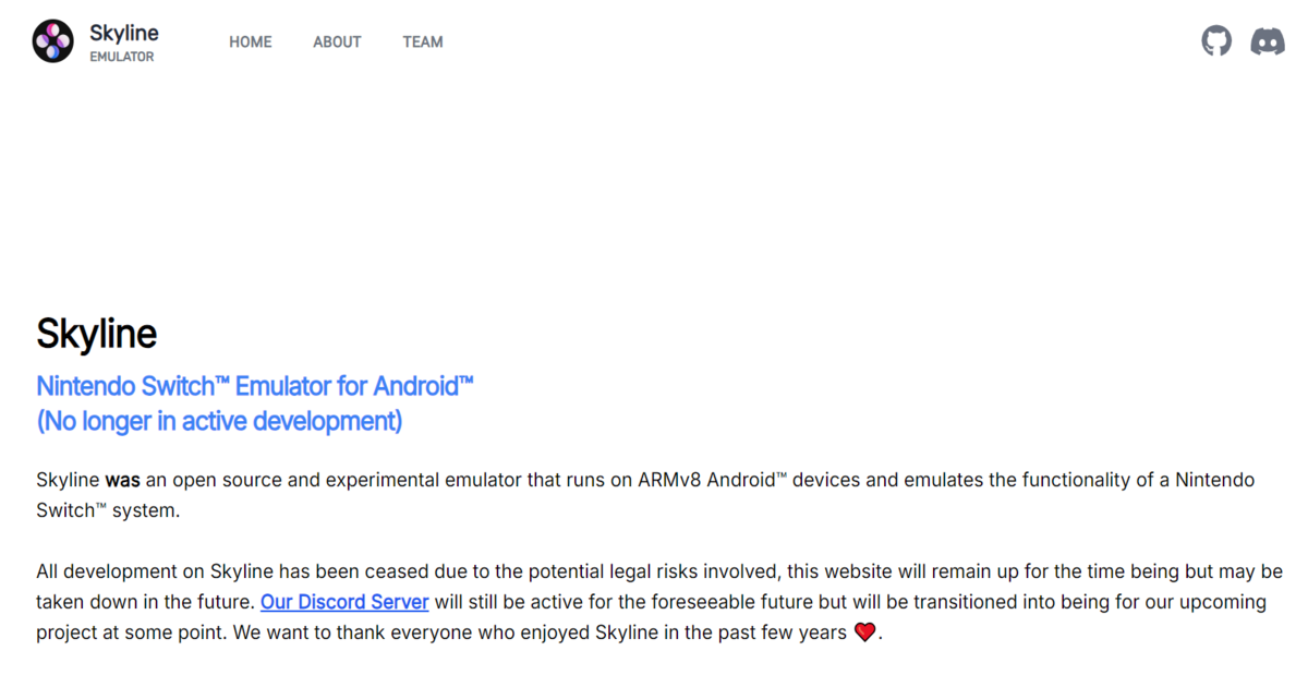 Skyline محاكيات نينتندو