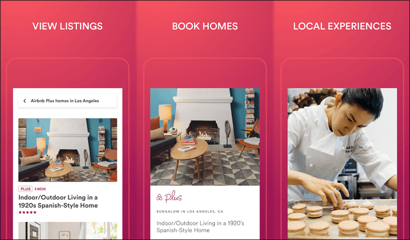 تطبيق تأجير السكن Airbnb