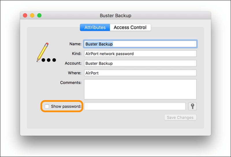 عرض كلمة السر