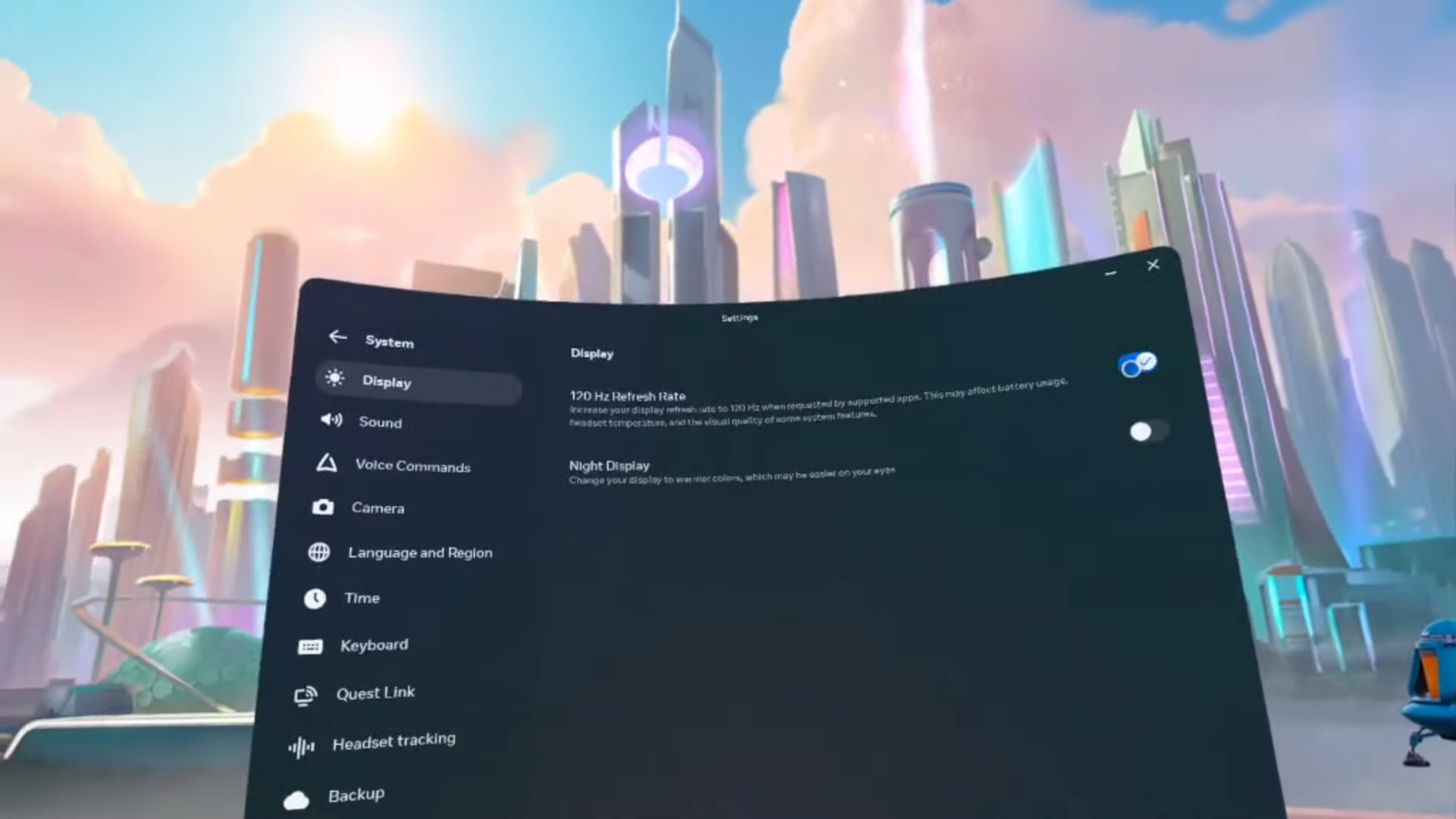 زيادة معدل التحديث إلى 120 هرتز