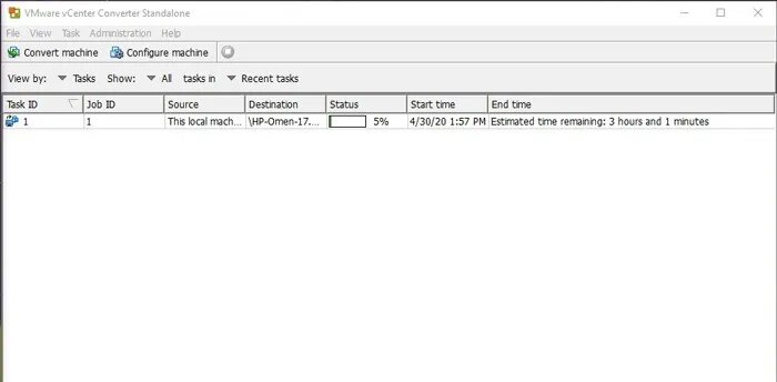 عمل نظام افتراضي ويندوز 10