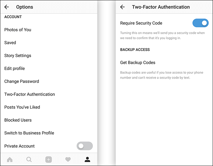 التحقق بخطوتين فى انستجرام