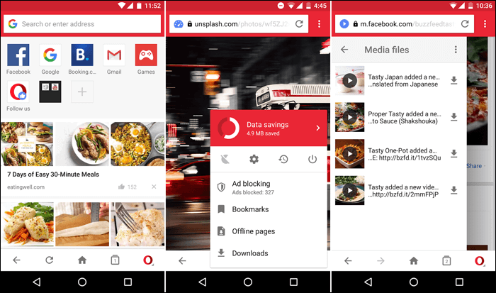 متصفح اوبرا ميني للاندرويد