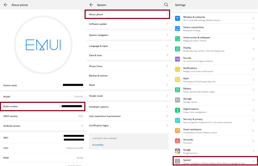 تفعيل إعدادات المطوّر