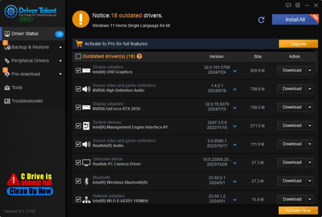 برنامج Driver Talent