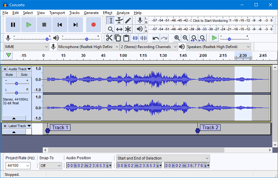 برنامج Audacity