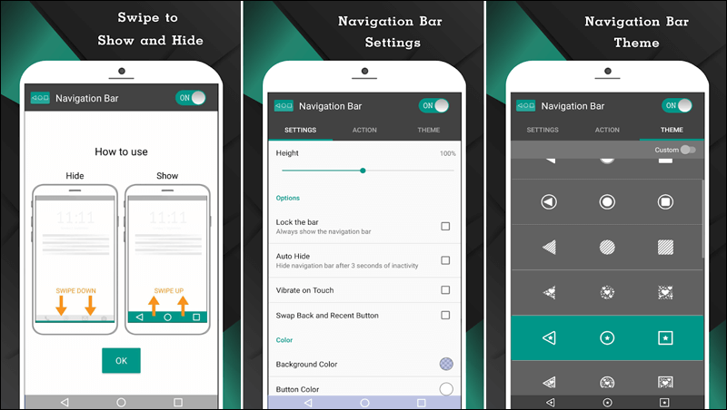 تطبيق Navigation Bar