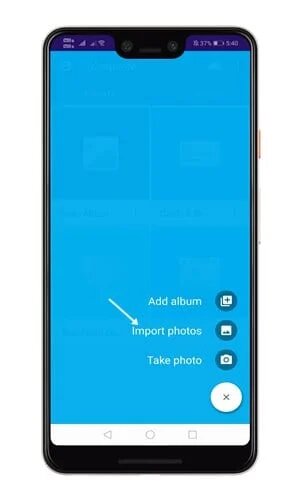 KeepSafe ادراج الصور