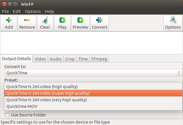برامج لينكس QWinFF linux