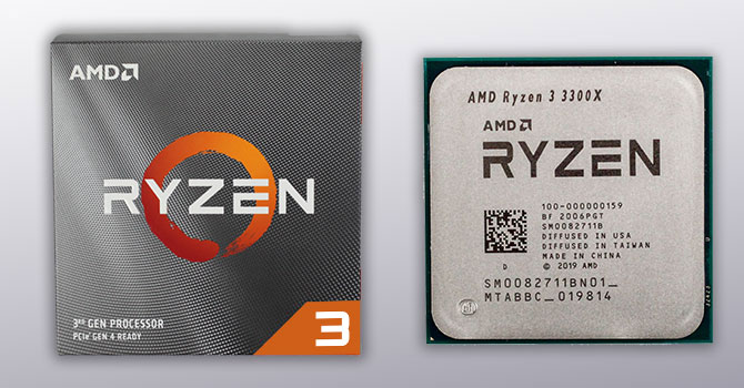 معالج متوسط للألعاب AMD Ryzen™ 3 3300X