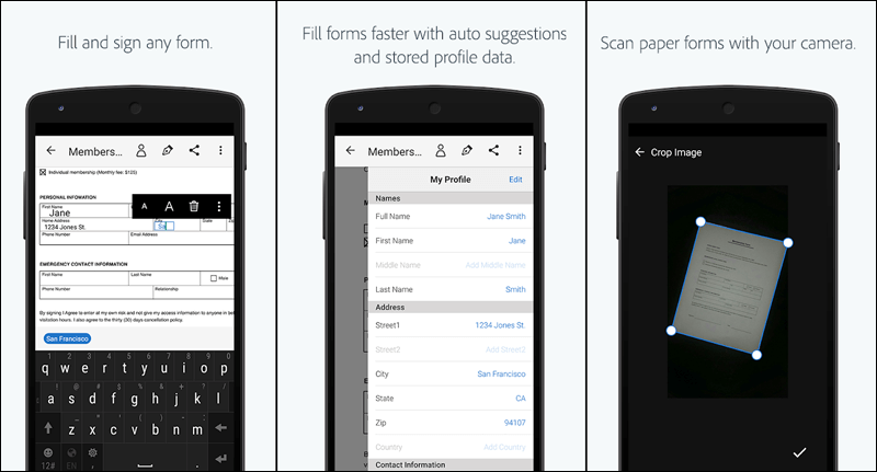 تطبيق Adobe Fill & Sign