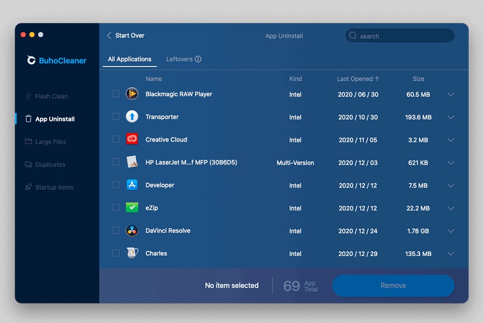 حذف تطبيقات غير ضرورية ماك