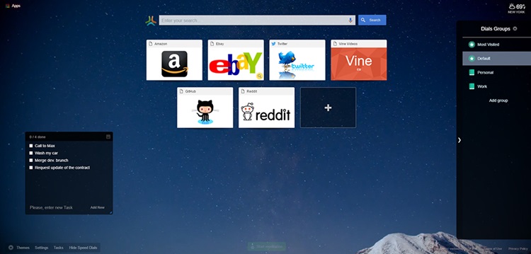 Live Start Page خلفية كروم