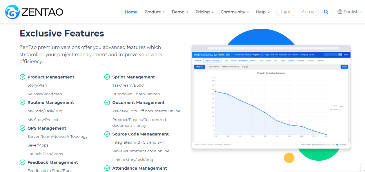 إدارة المشاريع ZenTao
