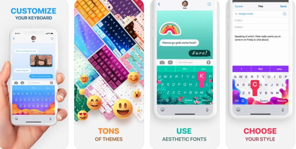 Color Keyboard - Themes, Fonts كيبورد ملون للايفون