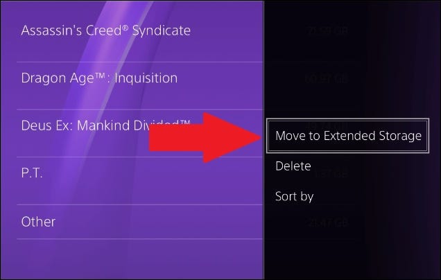 نقل العاب بلايستيشن لهارد خارجي