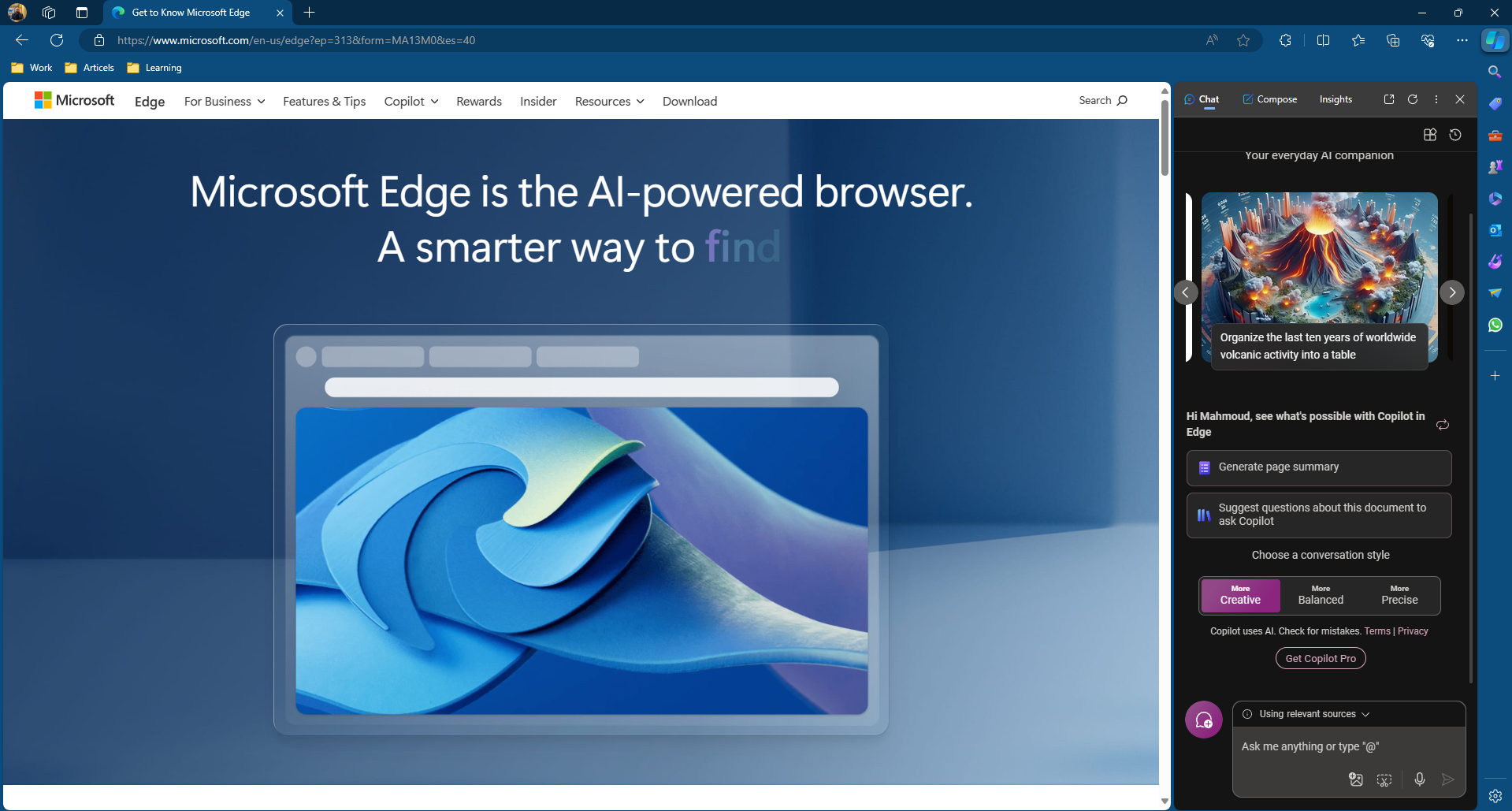 أفضل متصفحات الويب Microsoft Edge