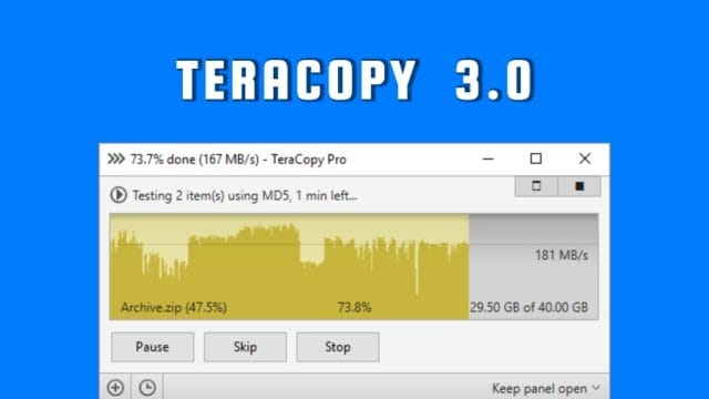 تحميل برنامج TeraCopy 3.0