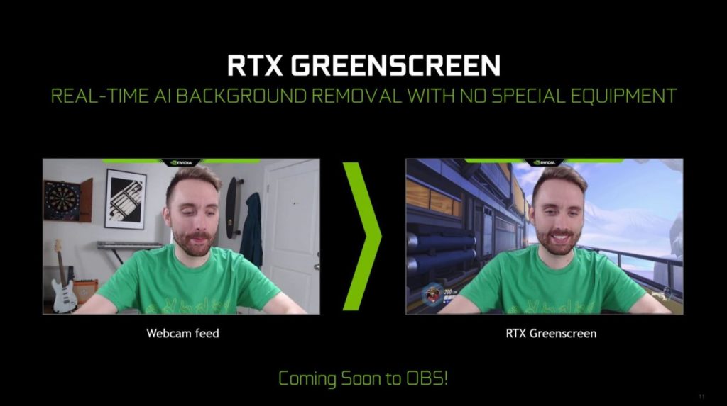 شاشة RTX GreenScreen