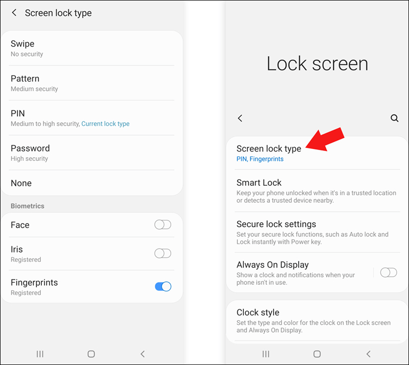 حماية قفل الشاشة للاندرويد