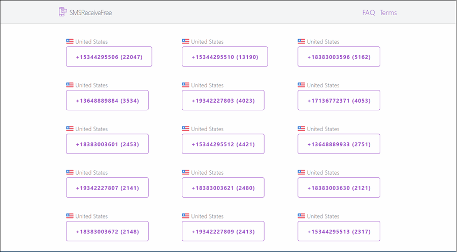 موقع Sms Receive Free