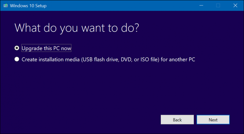 اداة Media Creation Tool