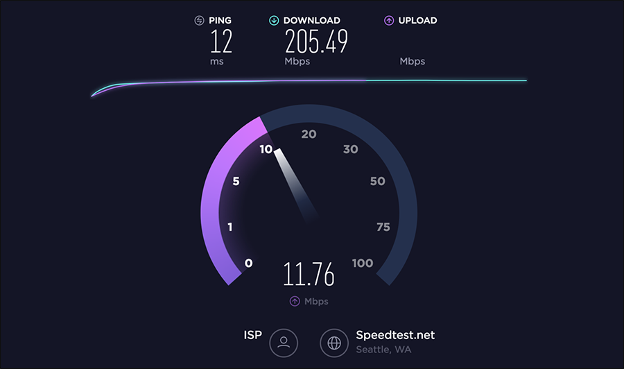 إختبار سرعة الإنترنت