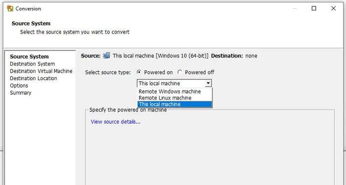 VMWare’s vCenter Converter