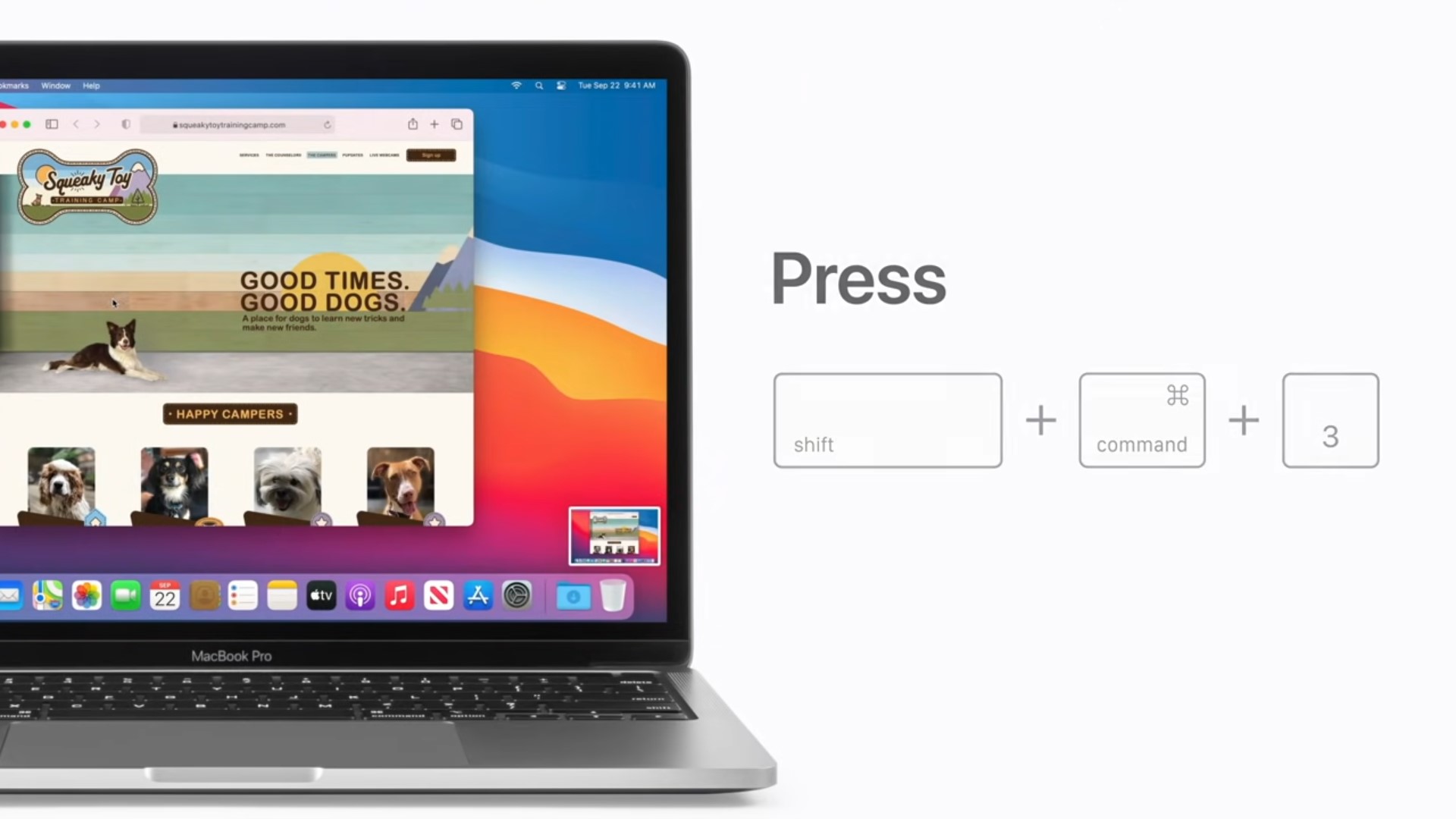 تصوير شاشة الماك باختصارات الكيبورد