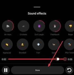 تأثيرات صوتية على مقاطع انستقرام Reels