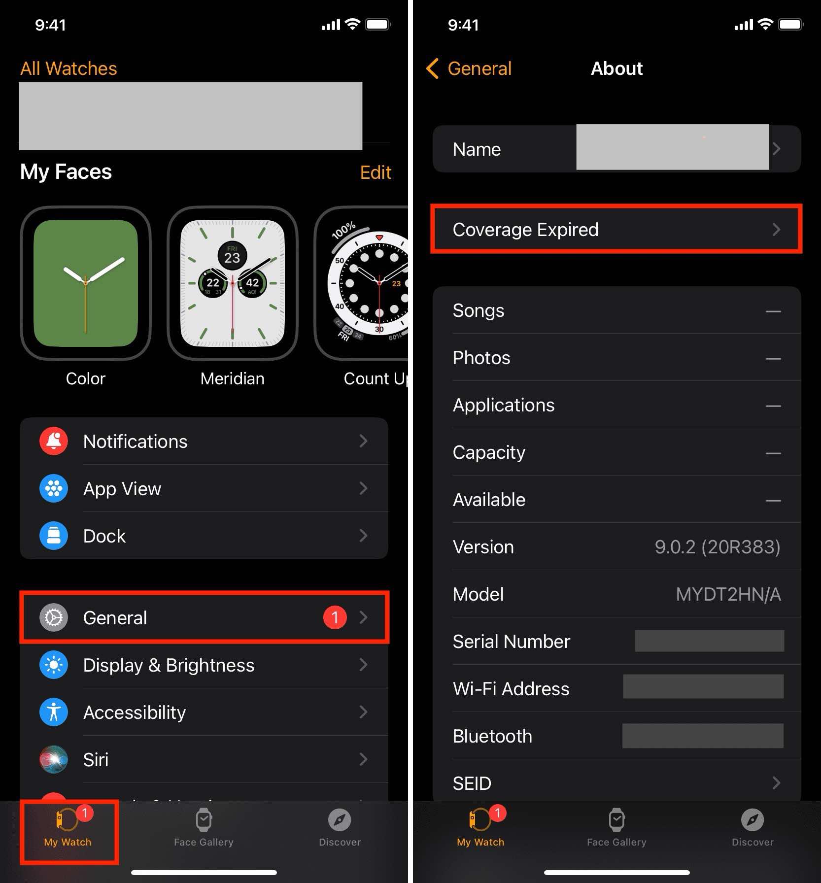 معرفة ضمان ابل ووتش