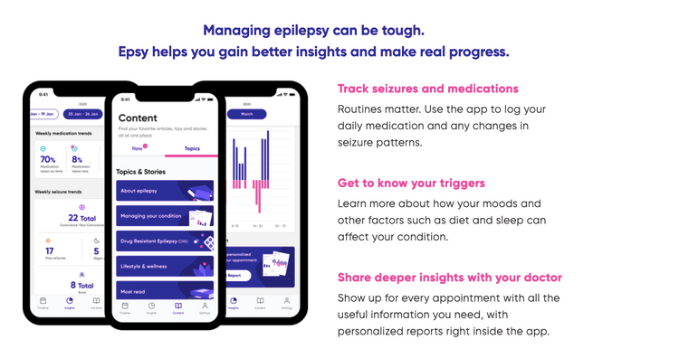 تطبيق Epsy لحالات الصرع