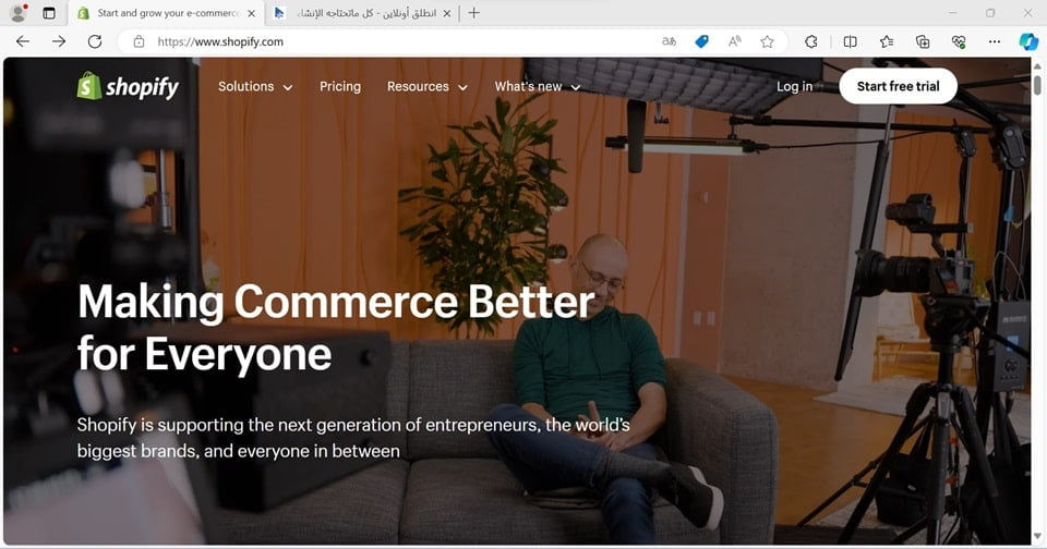 شوبيفاي Shopify منصة تجارة إلكترونية
