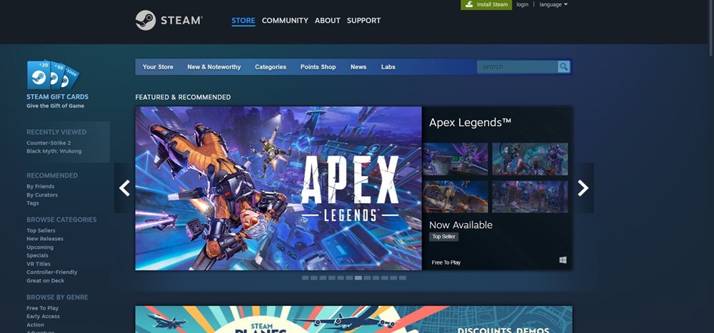 افضل مواقع تحميل العاب Steam