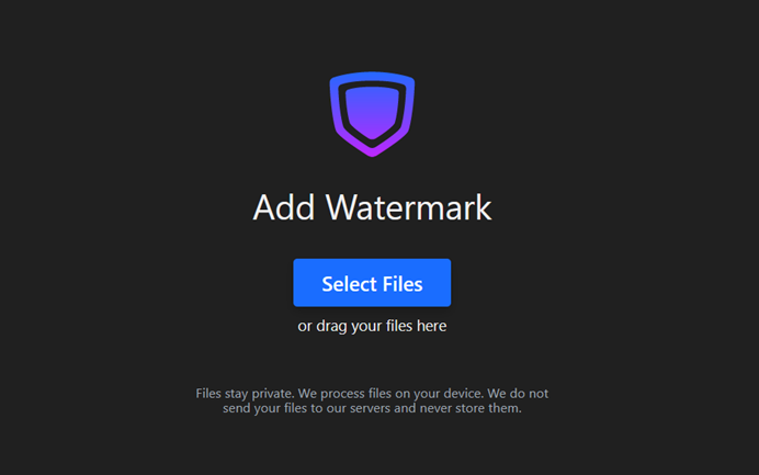 تحديد الصورة "select files"