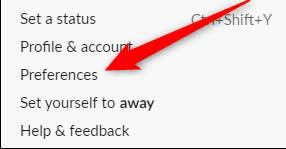  Slack Dark Mode setting