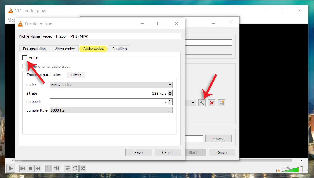 ازالة الصوت من الفيديو