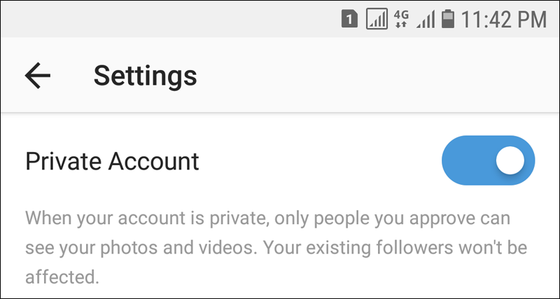 جعل حساب انستجرام خاص