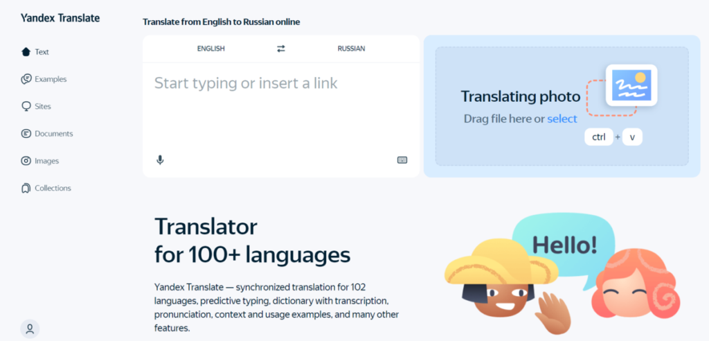 Yandex Translate