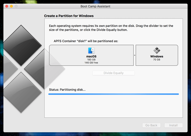 خاصية Boot Camp لتشغيل ويندوز على الماك