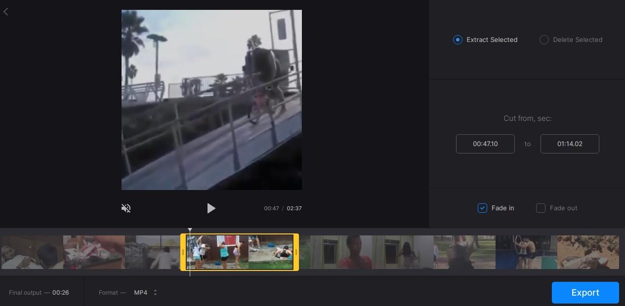 Clideo محرر الفيديو