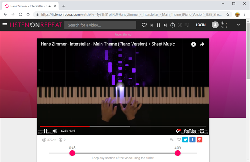 موقع Listen On Repeat