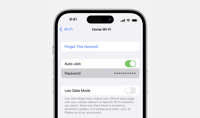 استعادة كلمة مرور Wi-Fi على هواتف iPhone
