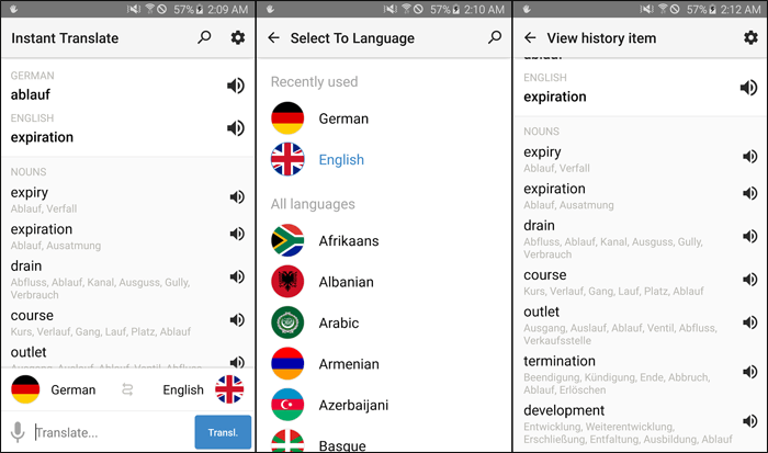 تطبيق ترجمة يدعم العربية