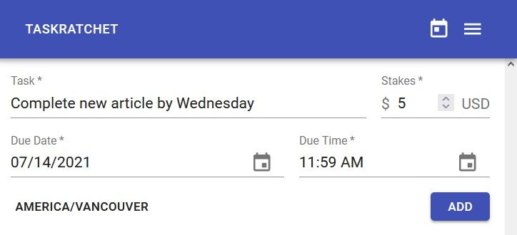 تطبيق TaskRatchet تحسين الانتاجية