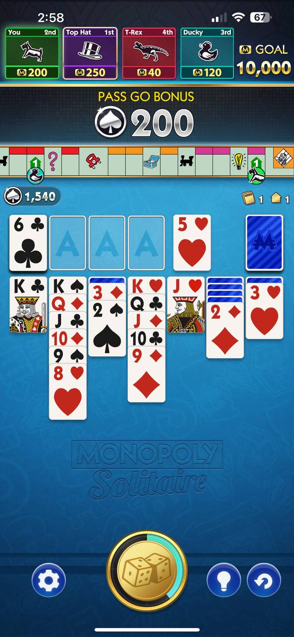 لعبة Monopoly Solitaire