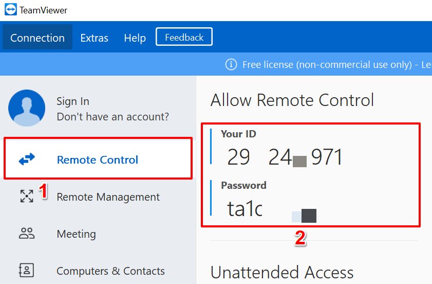 التحكم عن بُعدبتطبيق Team Viewer